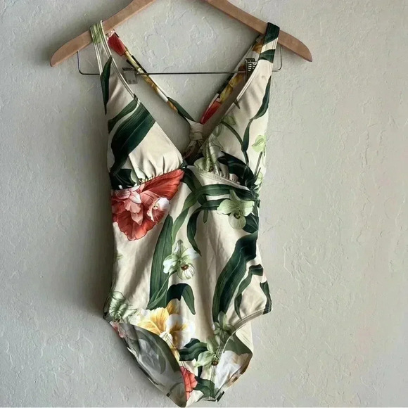 Tommy Bahama Tropical Floral One-Piece Swimsuit - Picture 1 of 7